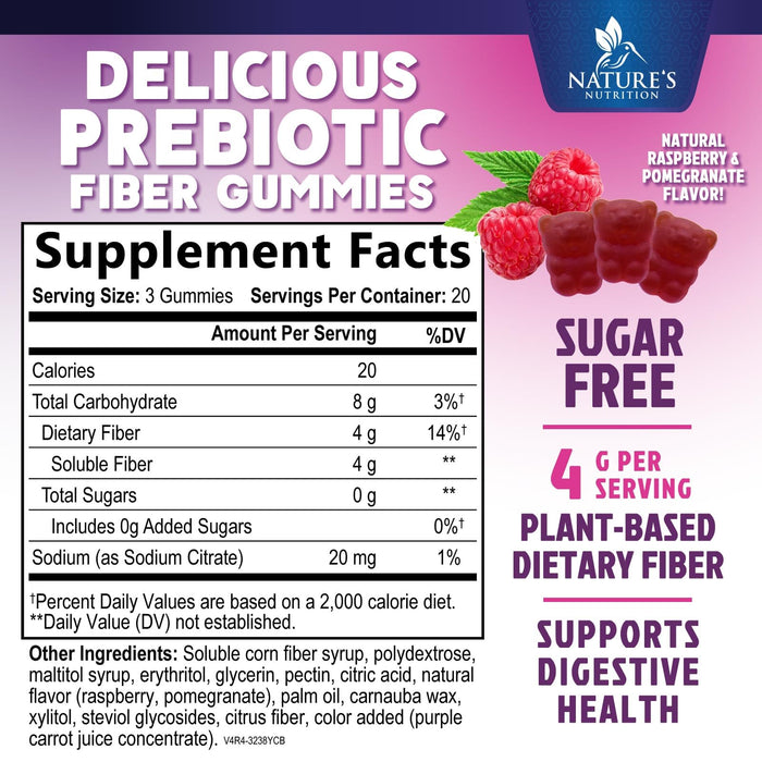 Prebiotic Fiber Gummies â€“ 60 Gummies