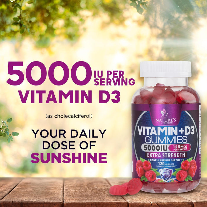 Vitamin D3 5000 IU - 120 Gummies