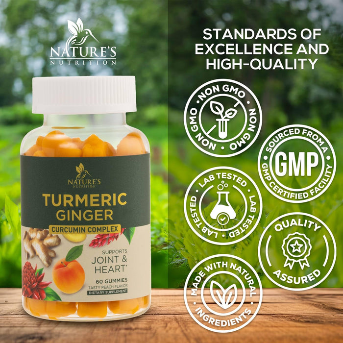 Turmeric and Ginger Gummies â€“ 60 Count
