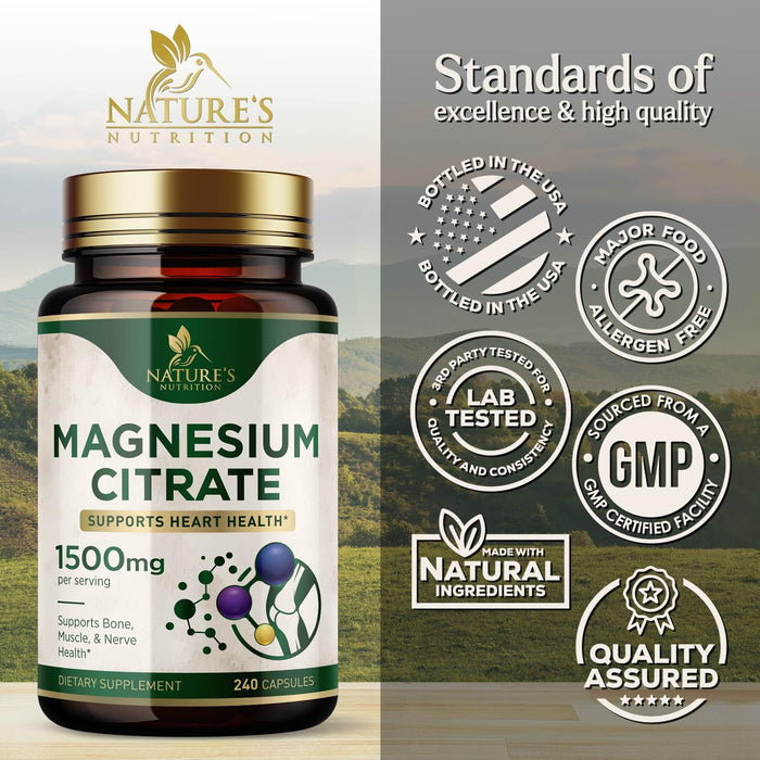 Magnesium 1000 mg - 240 Capsules