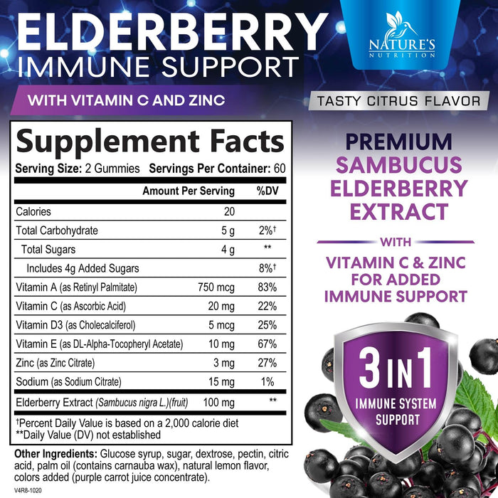 Elderberry - 120 Gummies