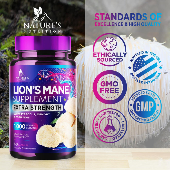 Lion's Mane Mushroom - 60 Capsules