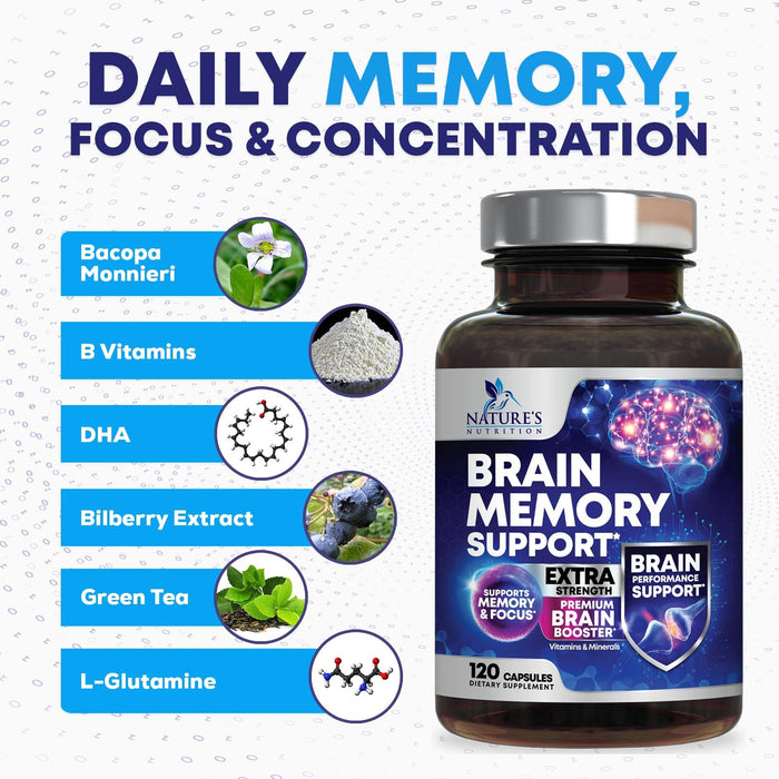 Brain & Memory Support - 120 Capsules