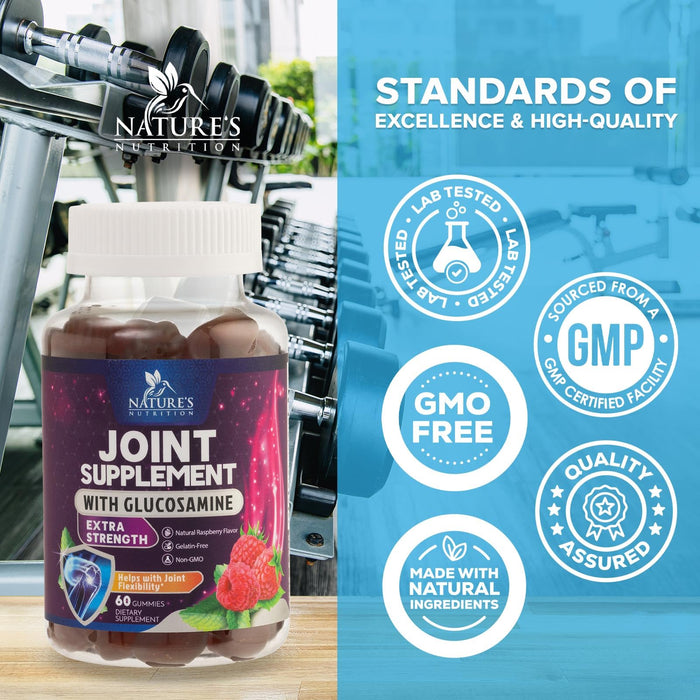 Joint Support Gummies Glucosamine + Vitamin E â€“ 60 Gummies
