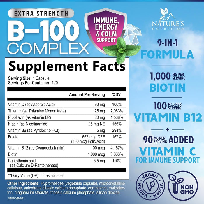 Vitamin B Complex - 120 Capsules