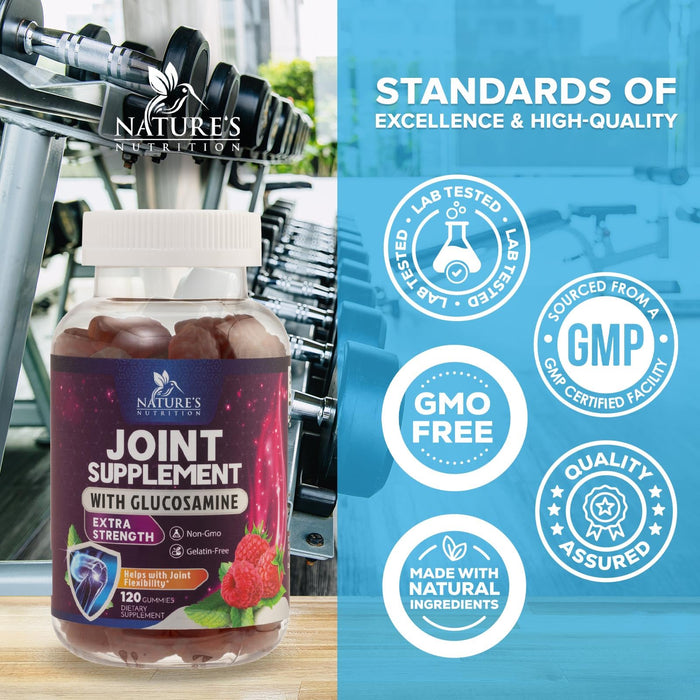 Joint Support Gummies + Glucosamine & Vitamin E - 120 Gummies