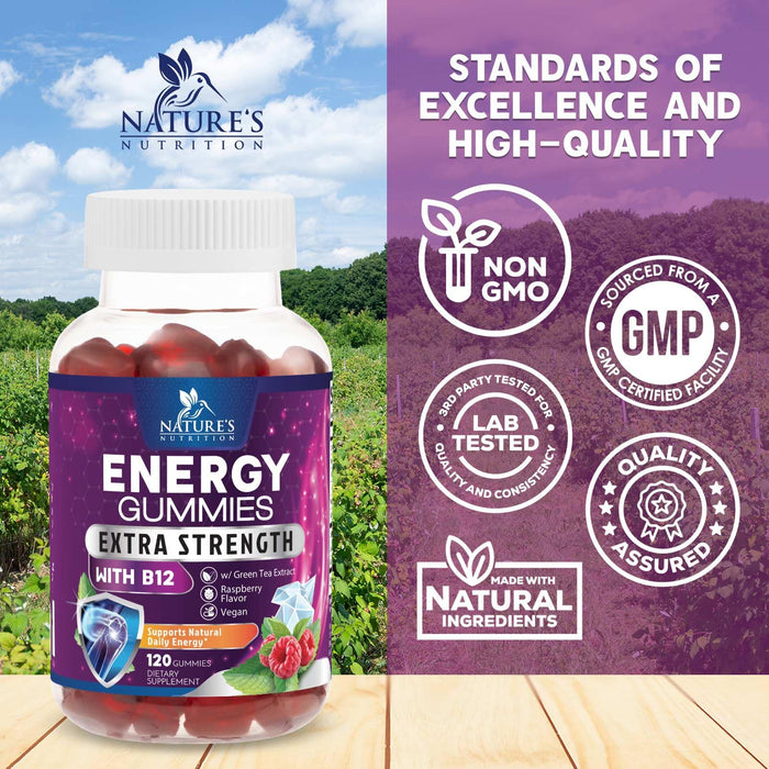 Energy Gummies 1000 mcg Vitamin B12 â€“ 120 Chews