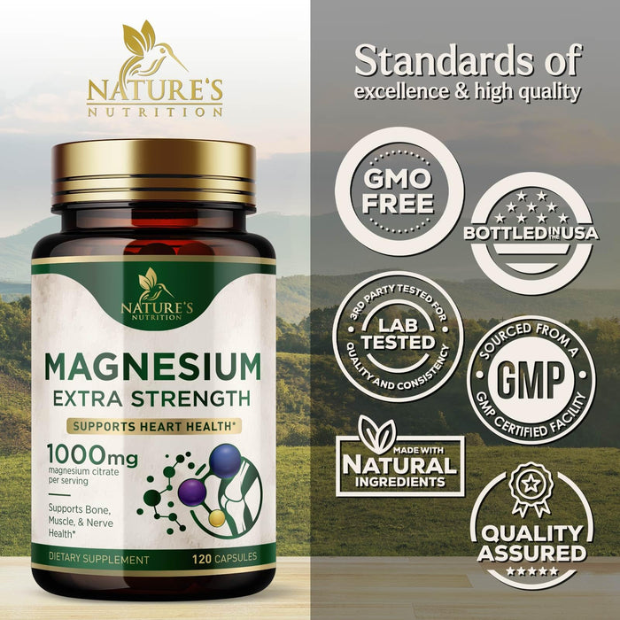 Magnesium 1000 mg - 120 Capsules
