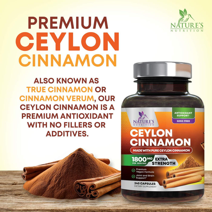 Ceylon Cinnamon 1800 mg - 240 Capsules