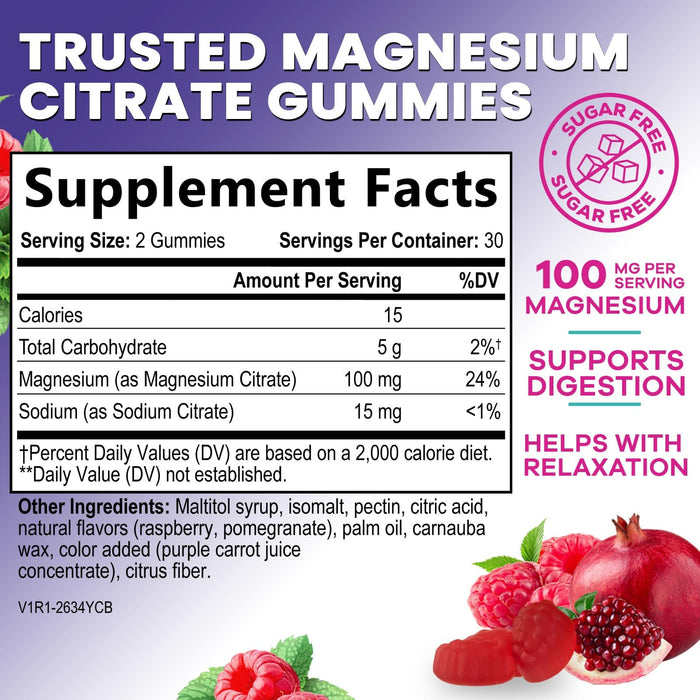 Magnesium Citrate - 60 Gummies