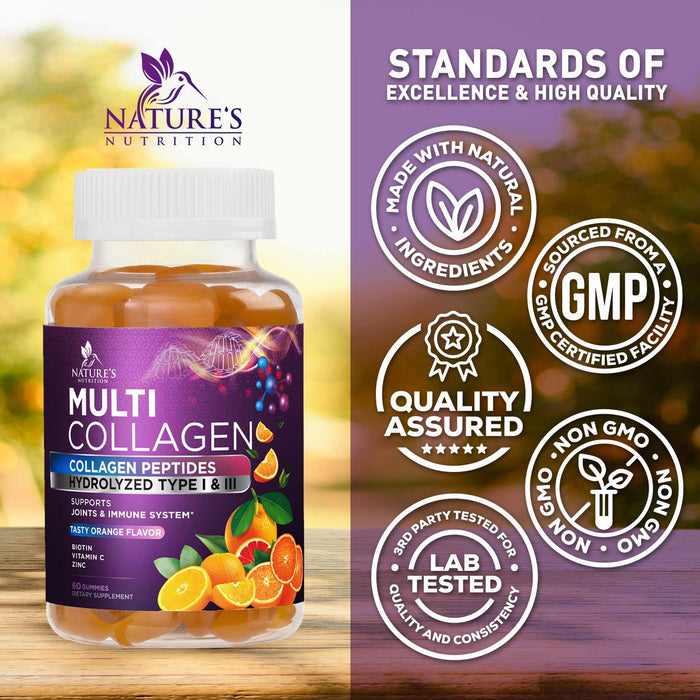 Collagen Gummies + Biotin - 60 Gummies