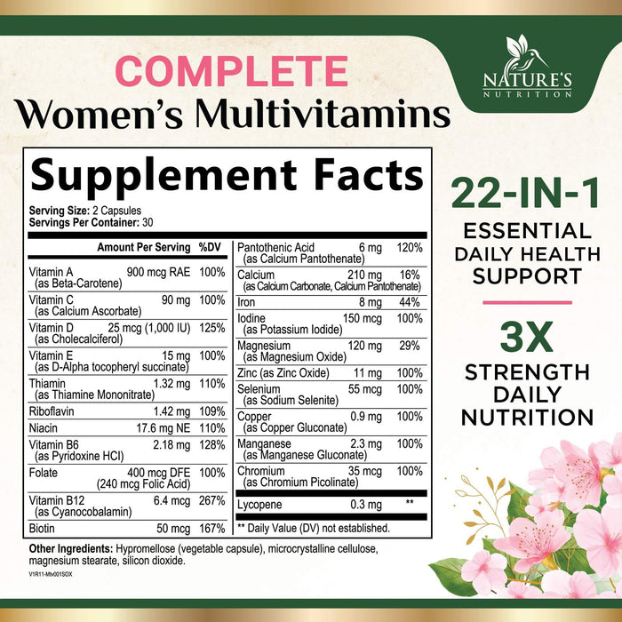 Womenâ€™s Daily Multivitamin â€“ 60 Capsules