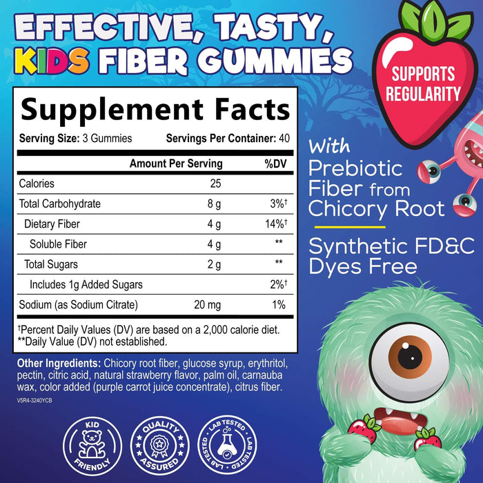 Kids' Fiber Gummies 4 g - 120 Gummies