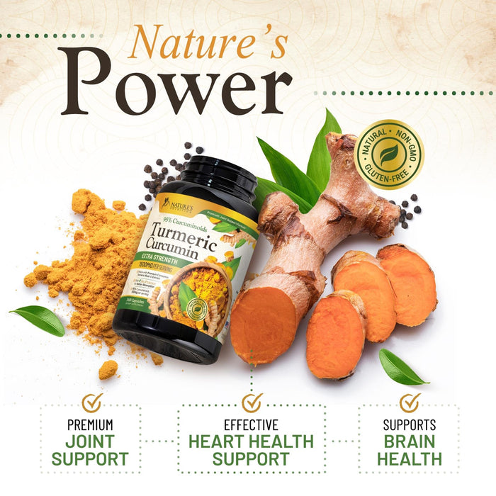Turmeric Curcumin + Black Pepper 1500 mg - 360 Capsules