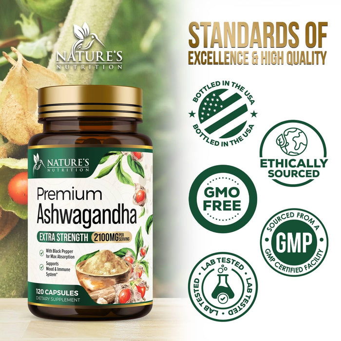 Ashwagandha 2100 mg - 120 Capsules