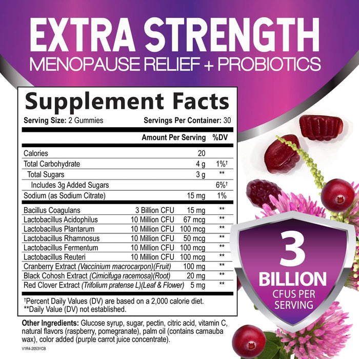 Menopause Support with Black Cohosh - 60 Gummies