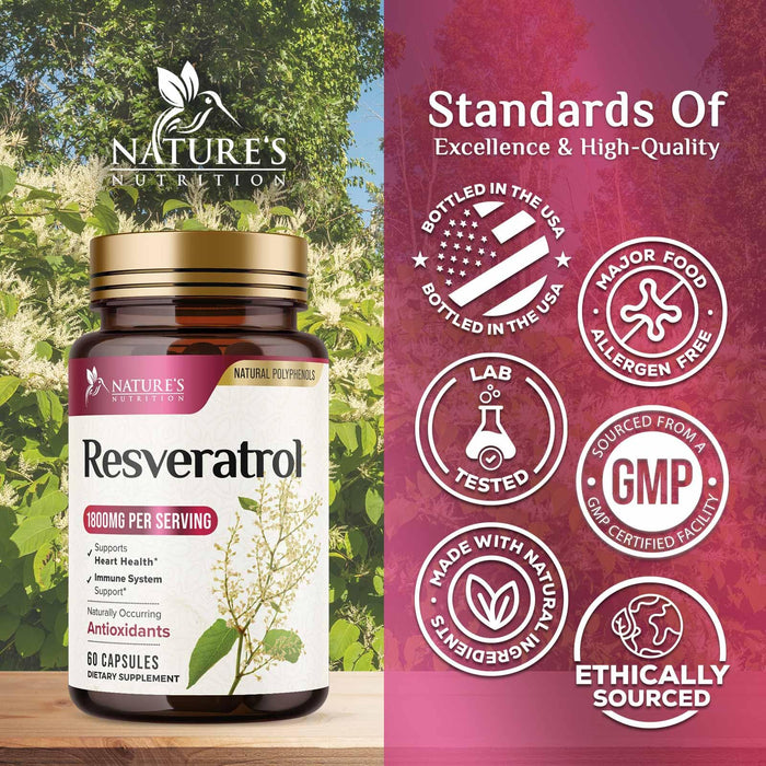 Resveratrol 1800mg â€“ 60 Vegan Capsules