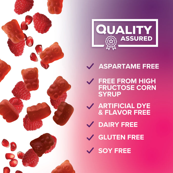 Sugar-Free Fiber Supplement Gummies for Adults - 4g Soluble Fiber per Serving - Natural Prebiotic Fiber Gummies Support Daily Digestive Health & Regularity - Plant Based & Berry Flavor