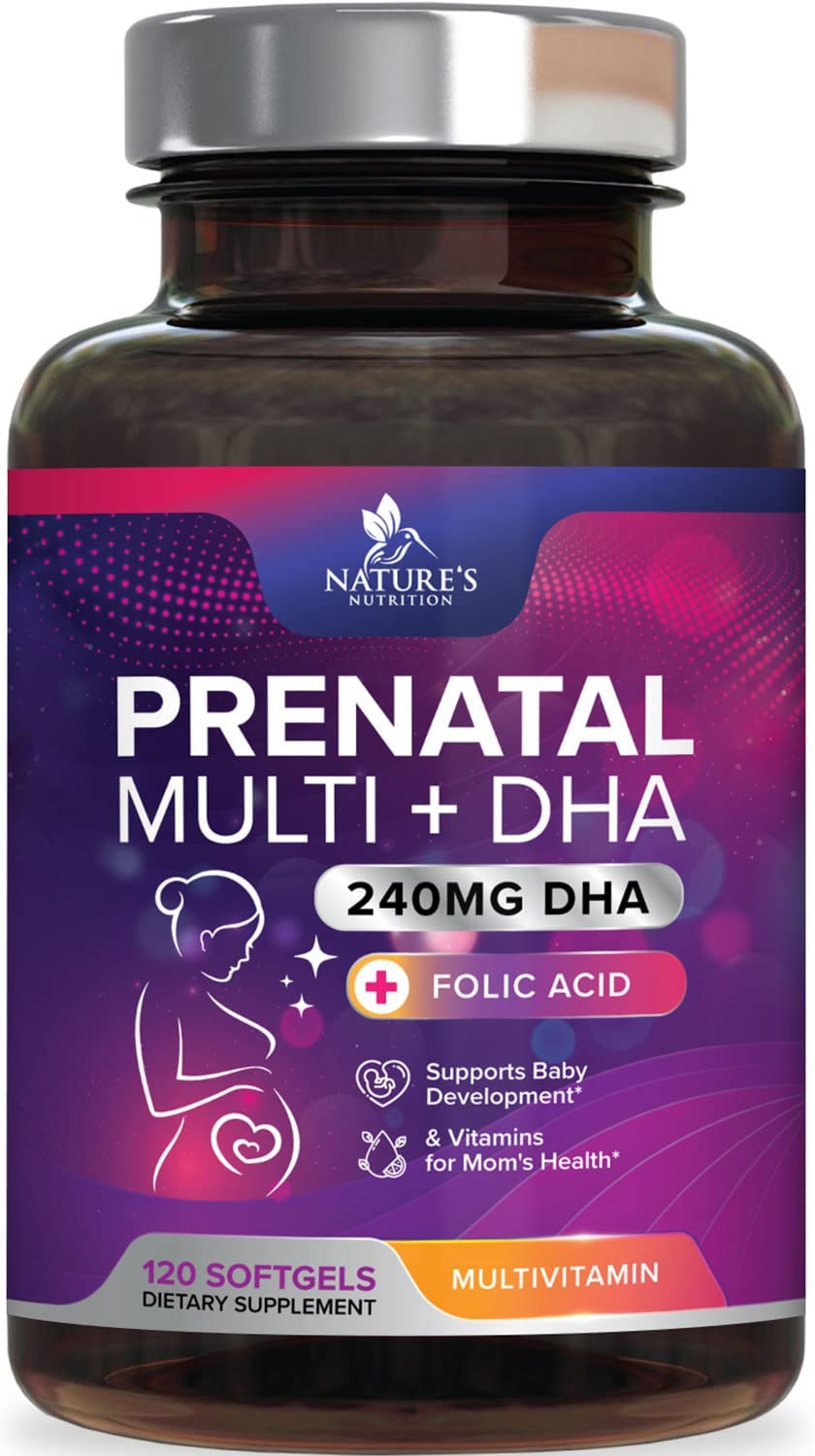 Women's Prenatal Multivitamin with Folic Acid & DHA, Prenatal Vitamins