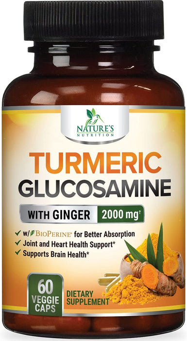 Turmeric Curcumin with Ginger, Glucosamine & Msm 2000mg