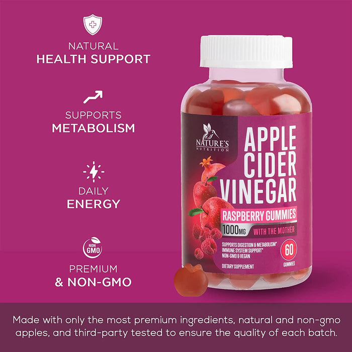 Nobi Nutrition, Premium Apple Cider Vinegar Gummies with The