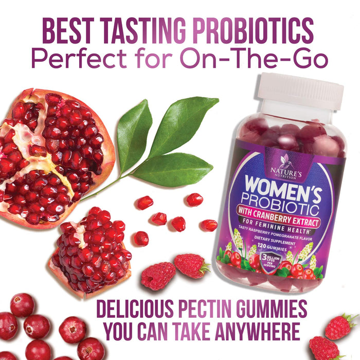 Probiotics with Cranberry & Prebiotics- 3 Billion CFU Strains